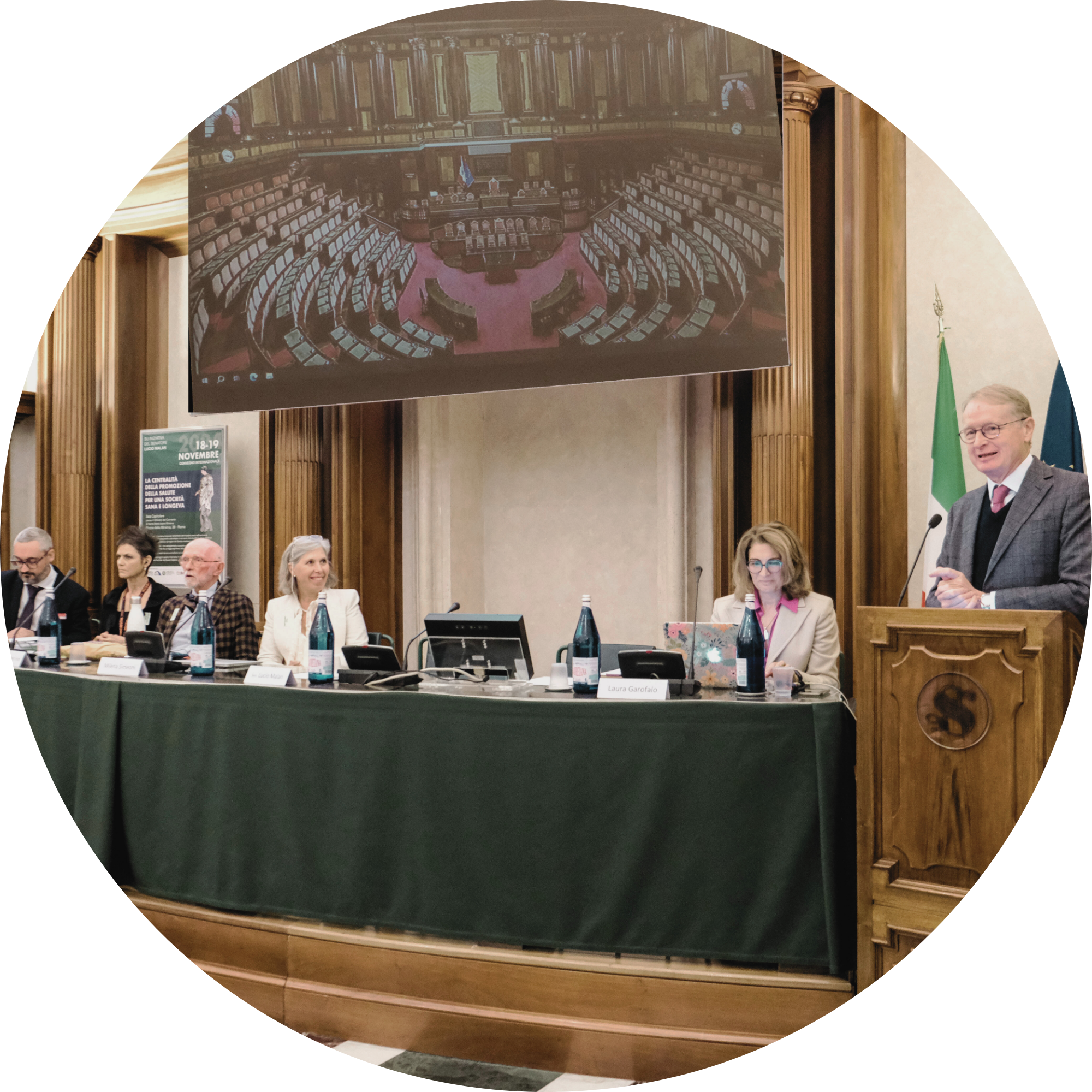 Tavolo relatori Milena senato novembre 2024